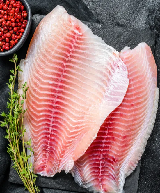 Frozen Tilapia fillet Skinless & Boneless 1Kg